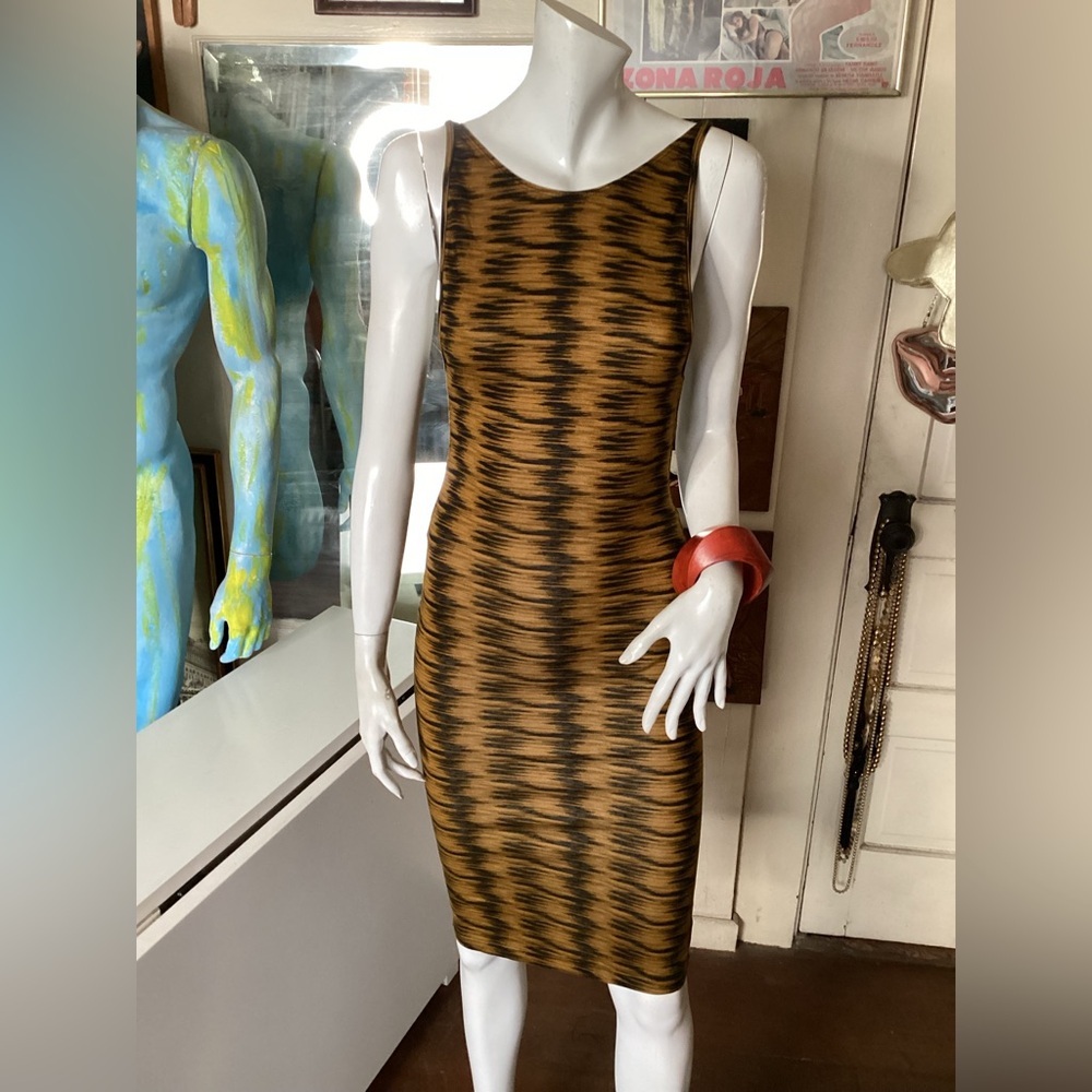 American Apparel NWOT mustard/black fitted
